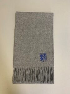 a picture of the navy blue high school of Dundee scarf