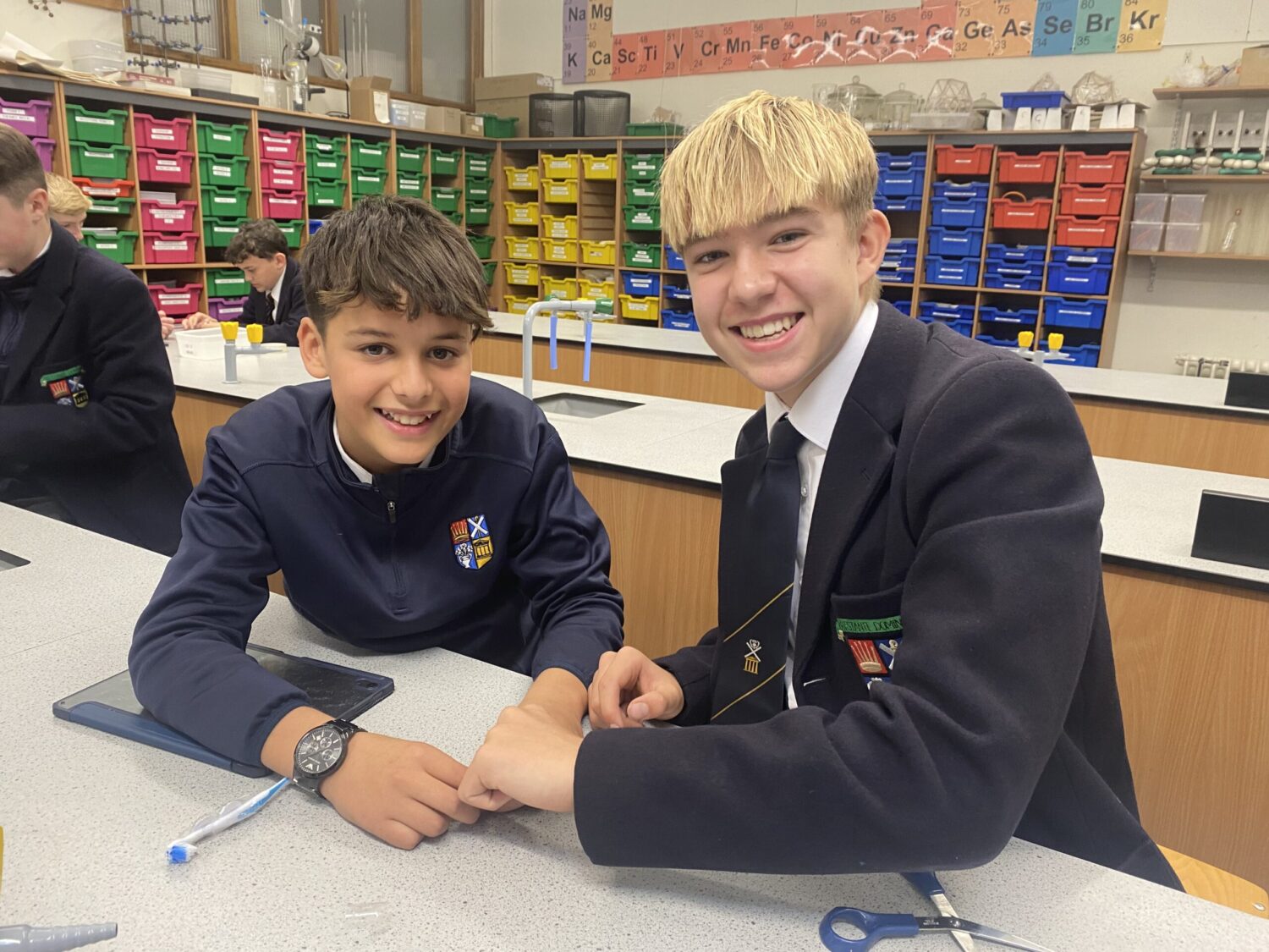 Senior robotics course boys