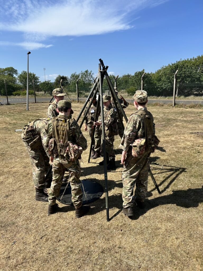 Cadets in action on the camp