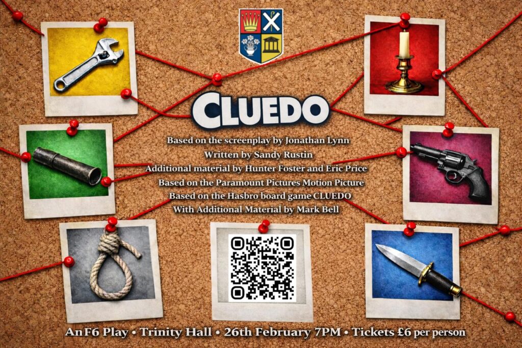 Poster for the F6 production of Cluedo