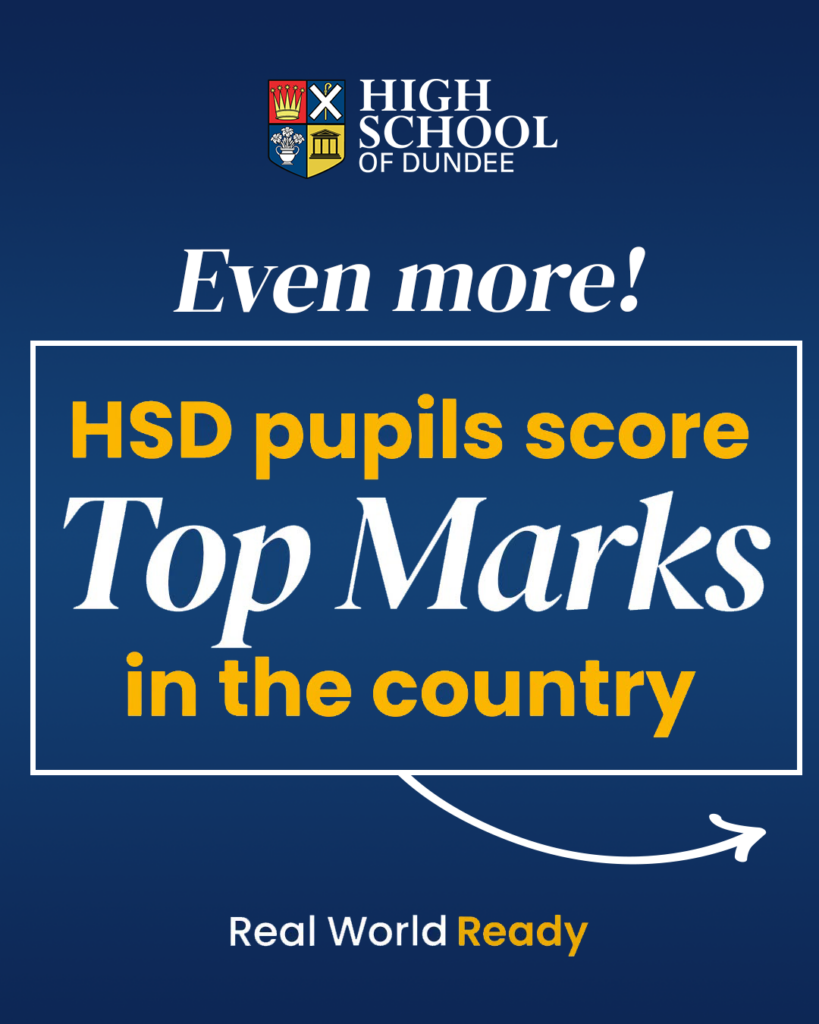 graphic which says Even more HSD pupils score top marks in country